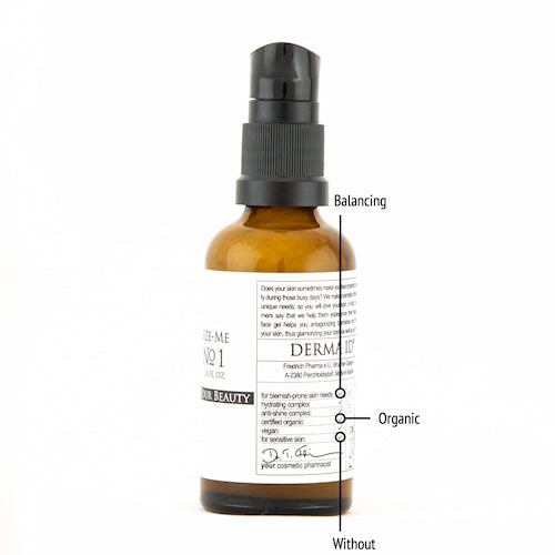 Derma ID Glamorize-Me Face Gel No. 1 helps you because it is balancing, organic and without perfume, alcohol, parabens, silicones and microplastics.