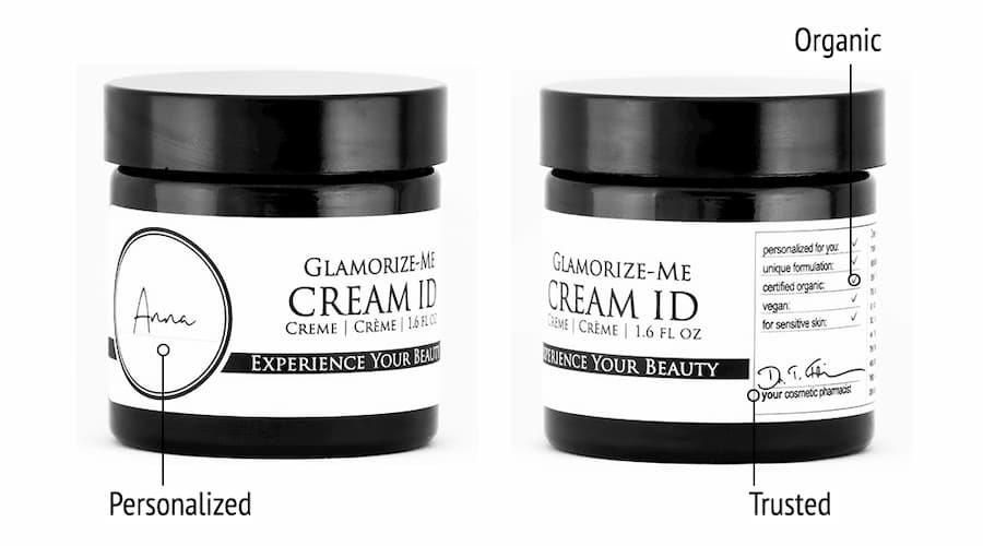 Derma ID Glamorize-Me Cream ID face cream helps you, because it is personalized, organic, and from trusted experts