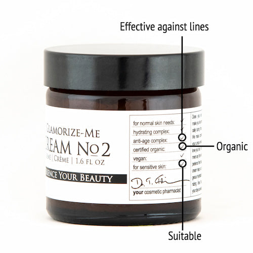 Derma ID Glamorize-Me Cream No. 2 face cream helps you as it is effective against wrinkles, organic and suitable for your needs