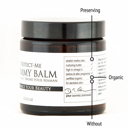Derma ID Protect-Me Mommy Balm Pregnancy Balm helps you because it is organic, preserving and without synthetic additives or fragrances.